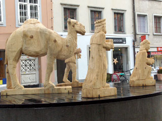Kamel und drei Knige
